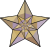 This star symbolises the featured content on Wikipedia.