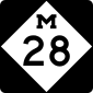 Michigan state route marker