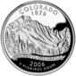 Colorado quarter dollar coin
