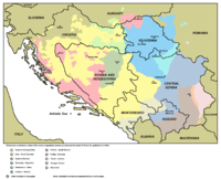 Shtokavian subdialects1988 incl Slovenia.png