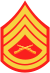 three chevrons up and two rockers with crossed rifles
