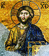 Christ Pantocrator (Deesis mosaic detail)
