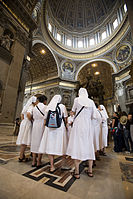 Nuns in St Peter's Basilica or Basilica di San Pietro, Rome - 2644.jpg