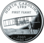 North Carolina quarter dollar coin