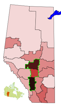 The corridor consists of Alberta's three most densely populated census divisions and three largest cities.