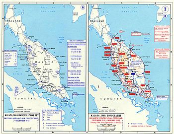 Map of the Malayan Campaign