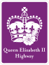 Queen Elizabeth II Highway shield