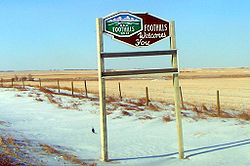 Welcome sign
