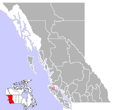 Location of Port McNeill in British Columbia