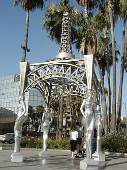 The Four Ladies installationat the Hollywood Boulevard–La Brea Avenue Gateway