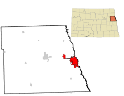 Location in the U.S. state of North Dakota