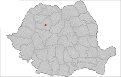 Location of Cluj-Napoca