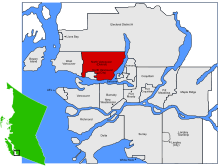 Location of District of North Vancouver in British Columbia