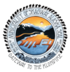 Official seal of Island of Alaska. Skagway