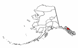 Location of Juneau City and Borough, Alaska