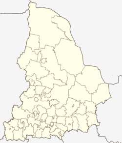 Yekaterinburg is located in Sverdlovsk Oblast