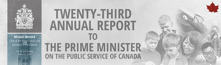 Twenty-Third Annual Report to the Prime Minister on the Public Service of Canada
