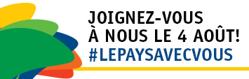 Joignez-vous à nous le 4 août en utilisant le mot clic #Lepaysavecvous