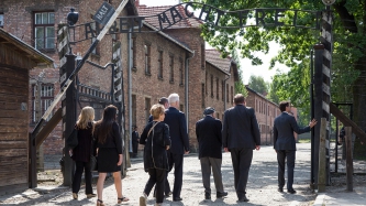 Prime Minister Justin Trudeau visits the Auschwitz-Birkenau State Museum in Oświęcim, Poland