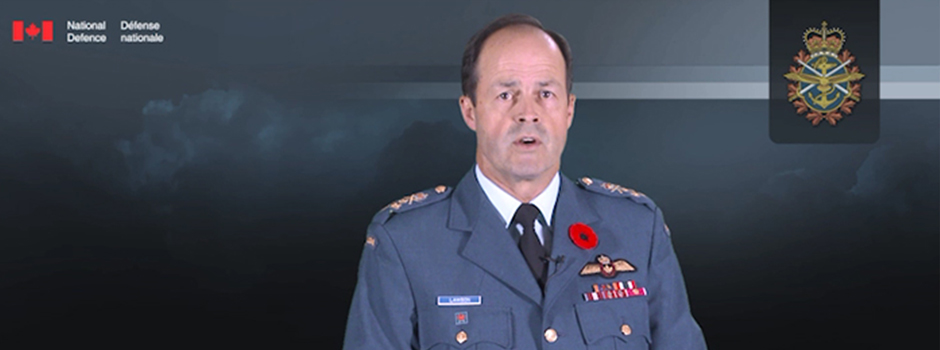 Slide - Statement by General Lawson marking Remembrance Day