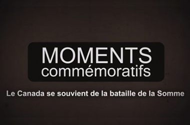 Moments commémoratifs - La bataille de la Somme
