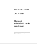 Rapport ministriel sur le rendement pour la priode se terminant le 31 mars 2014