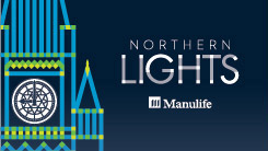 Experience the Northern Lights show on Parliament Hill