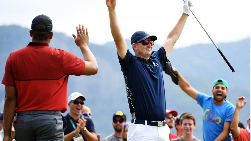 Golf: Men's first round with GB's Danny Willett & Justin Rose in action