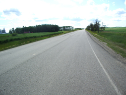 An enhanced and repaved road in Spirit River