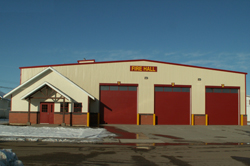 The new fire hall in Pouce Coupe
