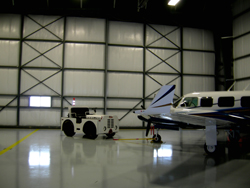 Le nouveau hangar de 10 000 pieds carrés à l'aéroport municipal de St. Thomas