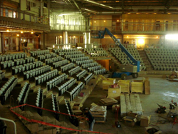 Construction de l'aréna dans le centre municipale d'Estevan