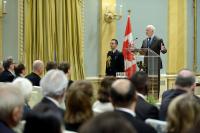 His Excellency the Right Honourable David Johnston, Governor General of Canada, presented the Governor General’s Medals in Architecture during a ceremony at Rideau Hall.