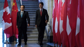 Prime Minister Justin Trudeau holds a joint media availability with Premier Li Keqiang in Ottawa