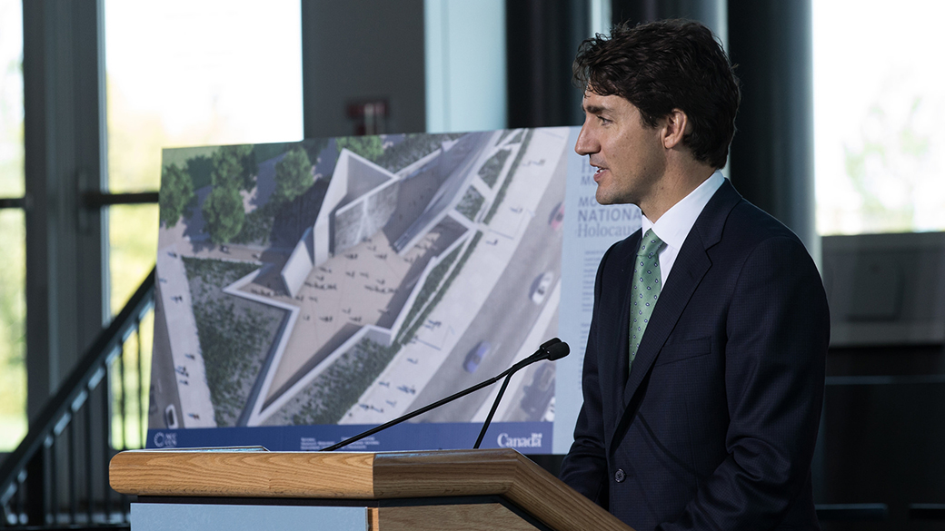 Prime Minister of Canada welcomes progress on National Holocaust Monument