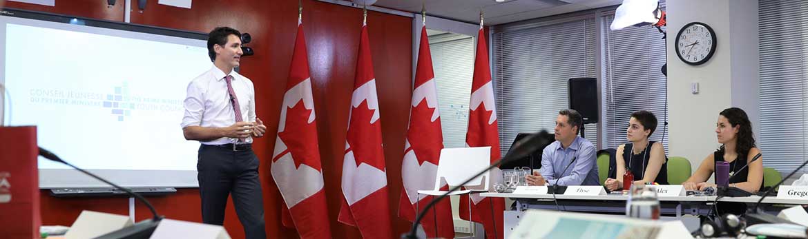 Languette 1 : Le PM Trudeau présente les 15 premiers membres du Conseil jeunesse du premier ministre