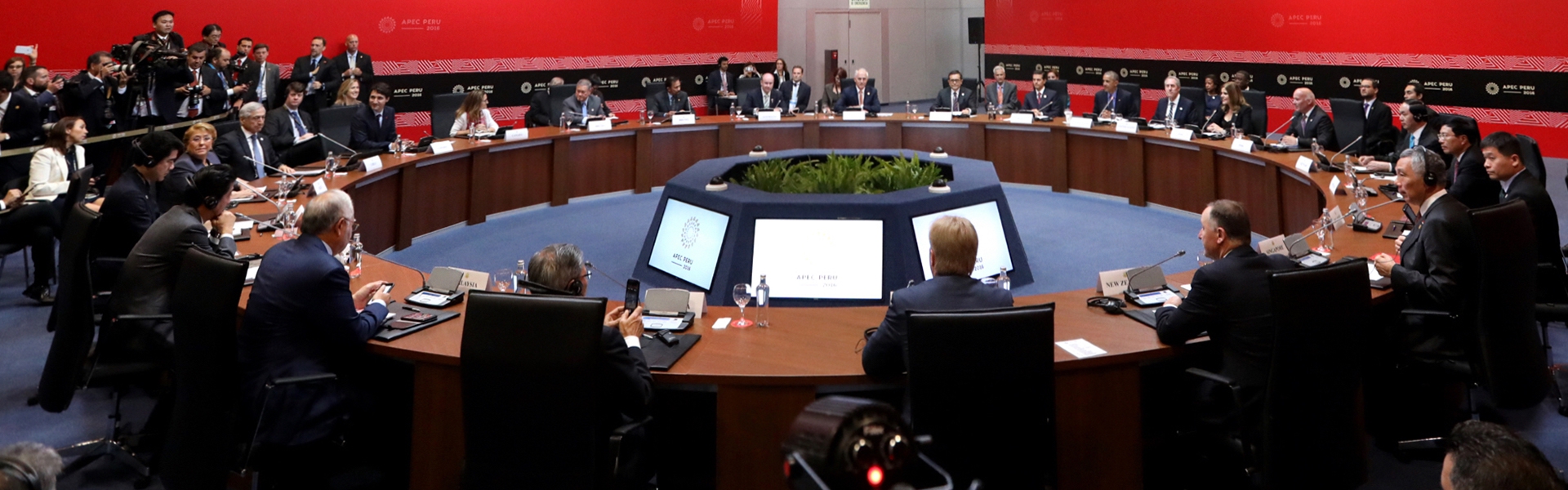 Prime Minister Justin Trudeau attends the APEC Leaders’ Meeting in Lima, Peru