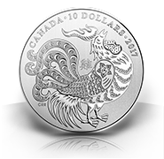 1/2 oz. Pure Silver Coin – Year of the Rooster (2017)