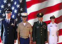 Members of the military from all branches