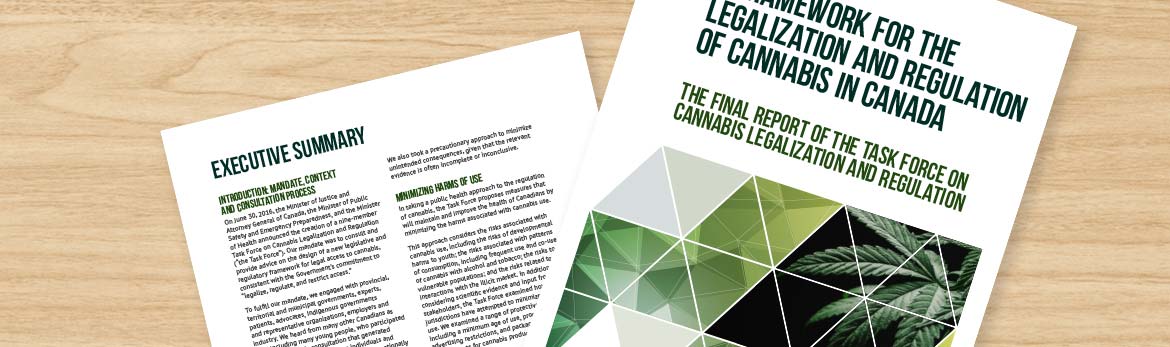 Tab 2: Read the report on cannabis legalization and regulation