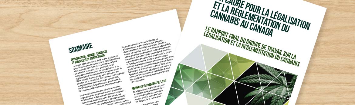 Languette 2 : Lisez le rapport sur la légalisation et la réglementation du cannabis