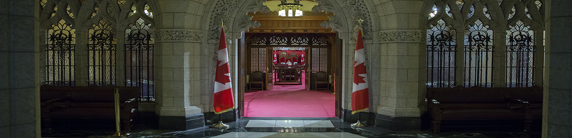 Photo of Senate Chamber entrance
