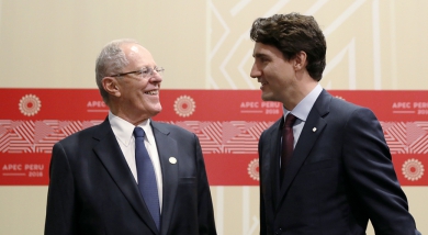 Prime Minister Justin Trudeau meets with President of Peru, Pedro Pablo Kuczynski