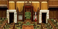 The Speaker's chair in the Chamber