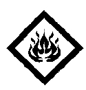 Figure 7.3: The Flammable symbol superimposed on the Warning symbol