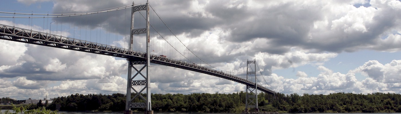 South Channel Bridge between Cornwall Island, Ontario, and Massena, New York