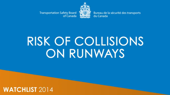 Watch the video about the risk of collisions on runways