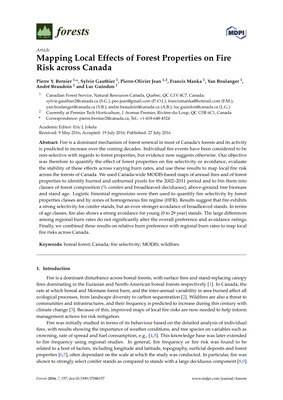 Mapping local effects of forest properties on fire risk across Canada.