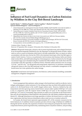 Influence of fuel load dynamics on carbon emission by wildfires in the Clay Belt boreal landscape. 