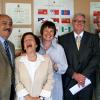Wadih Fares, Ruth Goldbloom, Sherry Porter, John Oliver and Robbie Shaw (left to right), all Past Chairs of the Pier 21 Society, share a candid moment at the Society’s Annual General Meeting, June 18, 2009